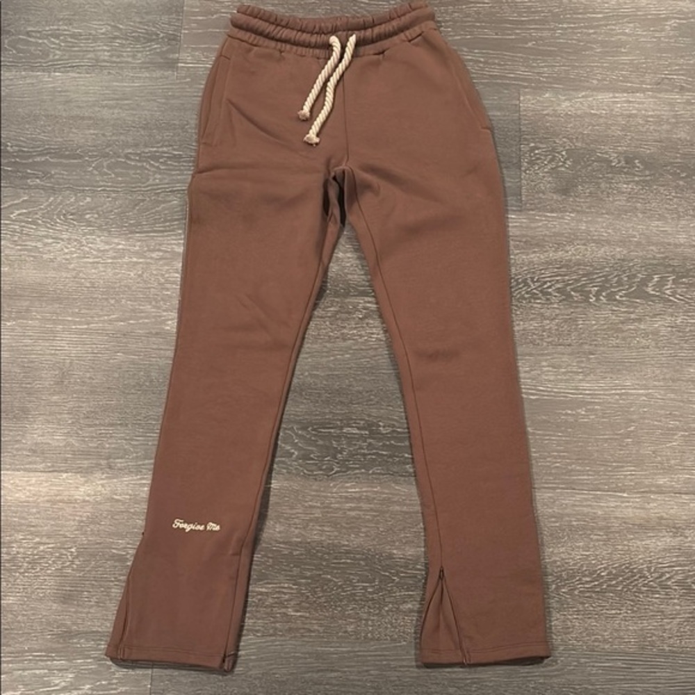 Suma Brown Jogger Pants with Drawstring - Picture 1 of 6